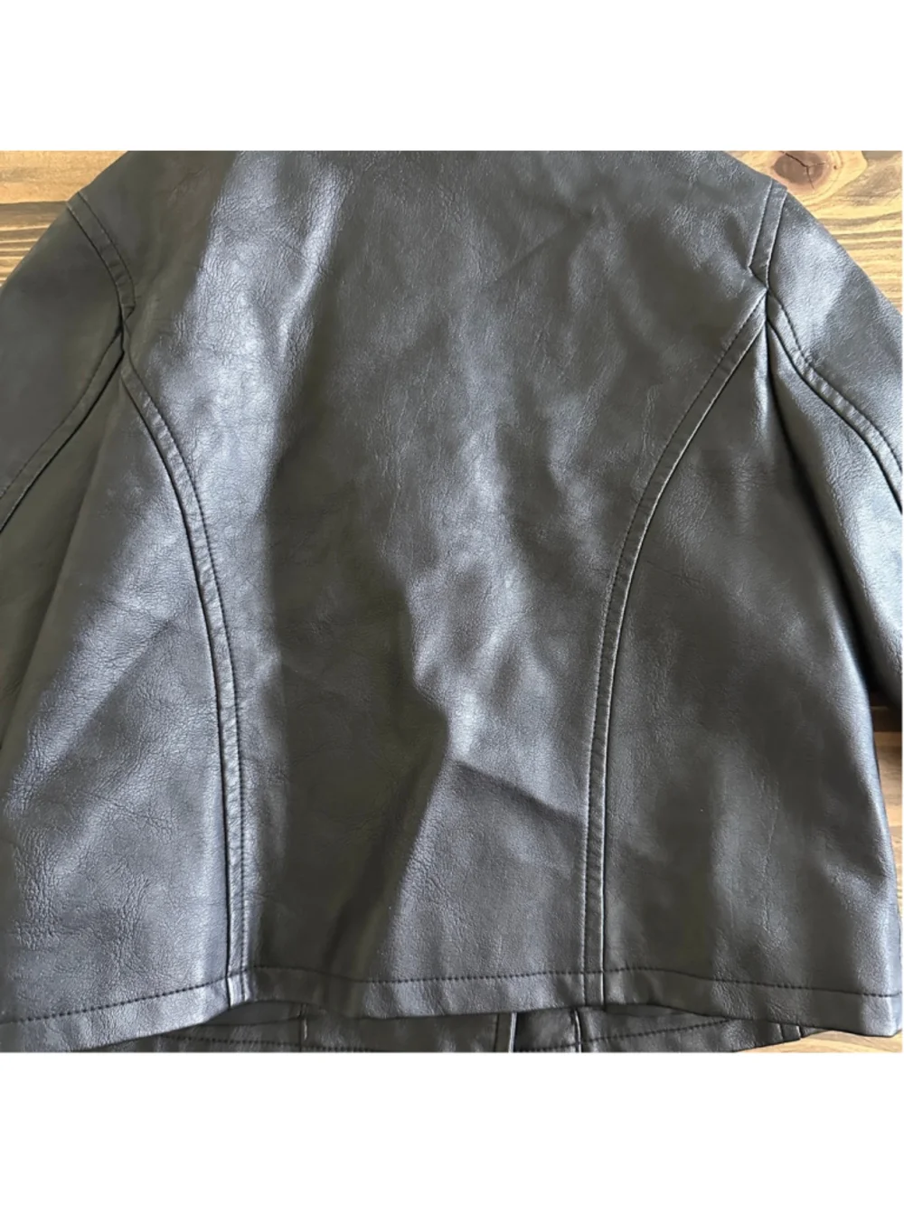 Baby Gap Faux Leather Moto Jacket 3M Black Biker Jacket Baby Girl